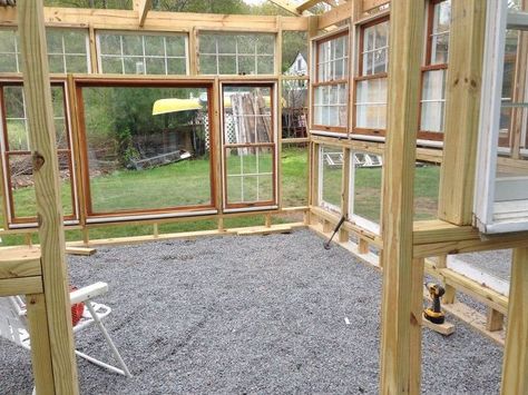 building a greenhouse from old windows, diy, gardening, outdoor living, repurposing upcycling Greenhouse From Old Windows Diy, Greenhouse From Old Windows, Building A Greenhouse, Window Greenhouse, Outdoor Greenhouse, Build A Greenhouse, Indoor Greenhouse, Greenhouse Interiors, Home Greenhouse