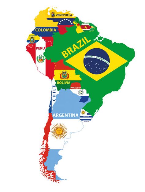 Colombian Flag, American Cocktails, Brazil Art, South America Map, Countries And Flags, America Map, Flag Vector, Flags Of The World, Latin American