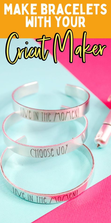 Cheap Bracelets With Engraving Option For Gift, How To Engrave With Cricut, Engraving Silicone With Cricut, Classic Etched Bracelets As A Gift, Cricut Engraved Jewelry, Engraving Fonts For Cricut, Etched Metal Bangle As Gift, Metal Jewelry With Engraving Option For Gift, Cricut Engraving Projects