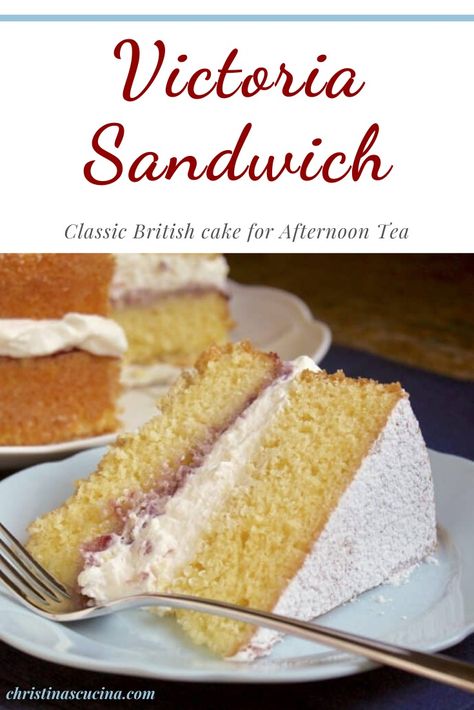 Victorian Sponge Cake Recipe, Victoria Sponge Cake Recipe, British Afternoon Tea, Afternoon Tea Cake, Victoria Sandwich, British Cake, British Foods, Baking Conversions, British Cooking