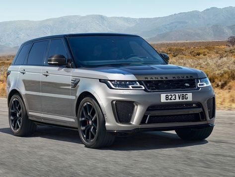 2021 Land Rover Range Rover Sport SVR front New Range Rover Sport, Range Rover Sport Svr, Range Rover Svr, Land Rover Sport, Dream Cars Range Rovers, Luxury Cars Range Rover, Range Rover Supercharged, Range Rover Hse, Cars Land