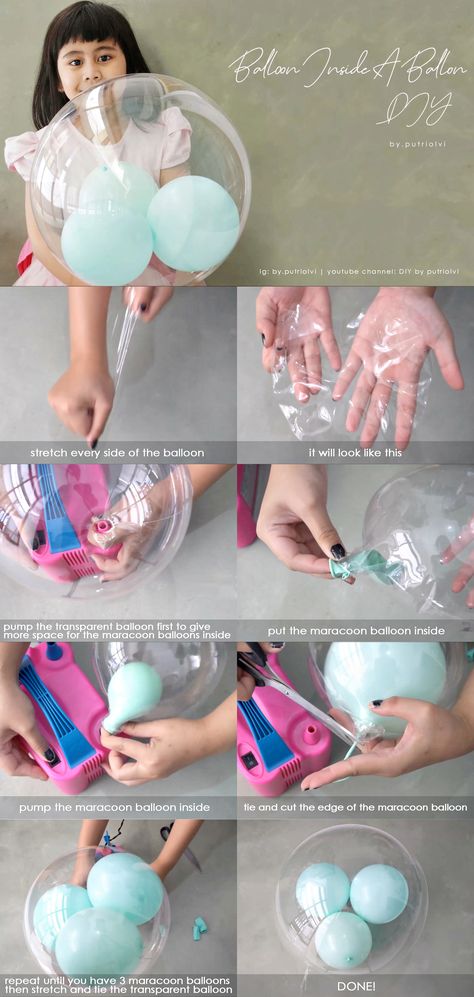 tutorial baloon inside a balloon Transparent Balloons, Diy Balloon, Dp For Whatsapp, Balloon Diy, Find Joy, Tutorial Diy, The Balloon, Finding Joy, Paper Flowers