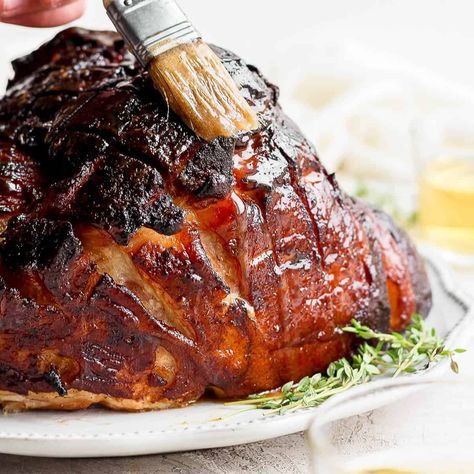 Bourbon Ham Glaze, Honey Ham Glaze, Ham Glaze Recipe Brown Sugar, Bourbon Ham, Ham Glazed, Bourbon Glazed Ham, Honey Ham Glaze Recipe, Brown Sugar Ham, Ham Glaze Brown Sugar