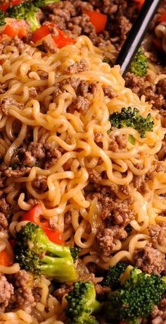 Stirfry Beef, Healthy Ramen Noodle Recipes, Beef Ramen Noodles, Healthy Ramen Noodles, Noodles Stir Fry, Healthy Ramen, Beef Ramen, Ramen Recipes Easy, Ground Beef Recipes Healthy