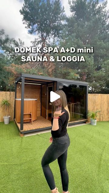 DOMKI SPA | BALIE | SAUNY | HOBBIT on Instagram: "🪵🏠DOMEK SPA A+D mini🏠🪵 

Sauna & Loggia 

🧡 KITRA 🧡

#sauna #spa #kitra #hot #domekspa #fyp #tube #cold #coldtube #domek #dc #dlaciebie" Sauna Design Outdoor, Modern Saunas, House Concept, Sauna Design, Outdoor Sauna, Modern Cabin, Landscape Design, Spa, Cabin