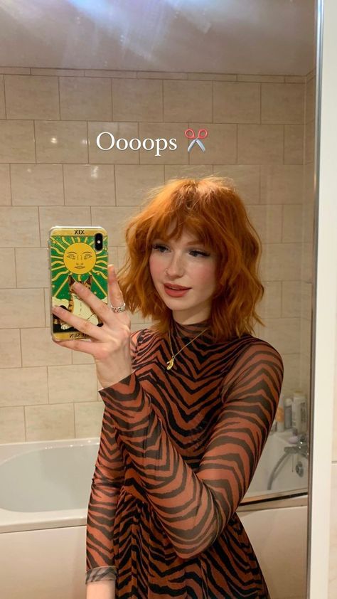 Mathilda Mai, Short Copper Hair, Red Hair With Bangs, Best Haircuts For Women, Hair Color Streaks, Best Haircuts, New Haircut, Hair Icon, Haircuts Straight Hair