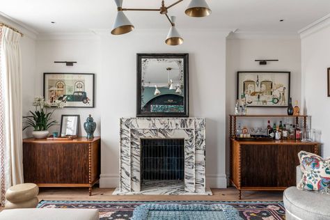 Barlow And Barlow, Red Backsplash, Parlor Room, Glass Pantry, Built In Banquette, Hotel Sheets, London Townhouse, 2023 Design, London House