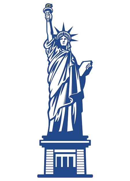 American liberty statue Premium Vector | Premium Vector #Freepik #vector #statue-liberty #liberty #usa #america Statue Of Liberty Drawing, Liberty Statue, Independence Day Background, Skyline Design, Doodle Icon, City Drawing, Diy Watercolor Painting, Retro Background, Vector Sketch