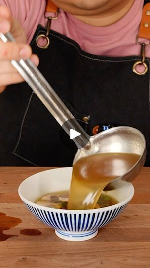 17K views · 3.6K reactions | Clear Soup?? More like opaque soup…ha. 

Anywaaaaaaaayz…

Ingredients:
- Carrot (1)
- Sweet or White Onion (1)
- Garlic (5 cloves)
- Ginger (4 inchs)
- Neutral Oil (2 tbsp)
- Chicken Stock (2 cups)
- Beef Stock (1 1/2 cup)
- Water (1 cup)
- Hondashi (2 tbsp)
- Green Onions (2 stalks)
- Button Mushroom (3)

#cooking #cookingtips #food #recipe #easyrecipe #fyp #foryou #foryoupage #foodie #clearsoup #hibachi #soup #japanesefood | Ian Fujimoto | cutie pie · Tip Toe Clear Japanese Soup, Japanese Clear Soup, Hibachi Soup, Clear Soup Recipe, Clear Soup, Scd Recipes, Japanese Soup, Button Mushroom, Soup Broth