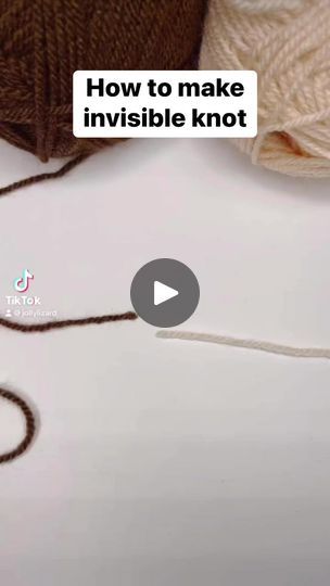 65K views · 632 reactions | How to make an invisible knot 👌 | Jolly Lizard | Jolly Lizard · Original audio Invisible Knot Crochet, Invisible Knot, Baby Pattern, Facebook Reels, Baby Patterns, How To Make An, Knot, Craft Ideas, Crochet Patterns