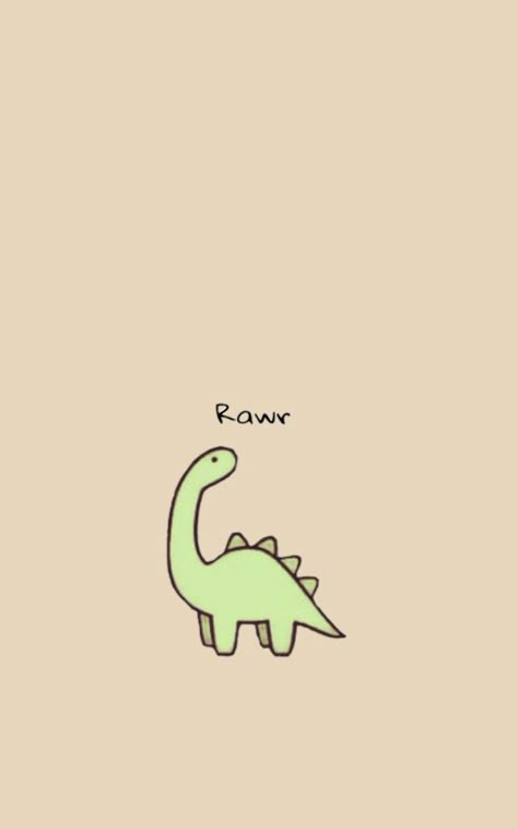 Dino Phone Wallpaper, Brachiosaurus Wallpaper, Dinosaur Background Wallpapers, Cute Dinosaur Wallpaper Aesthetic, Dino Homescreen, Wallpaper Ideas Homescreen, Dinosaur Aesthetic Wallpaper, Cute Chicken Wallpaper, Rawr Wallpaper