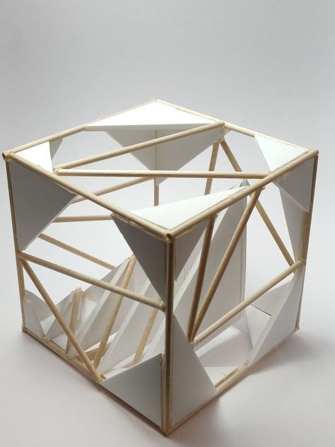 Cube Architecture Concept Ideas, Cubes Architecture Concept, Paper Model Architecture, Cubes Architecture, Conceptual Model Architecture, Origami Architecture, Art Cube, Concept Models Architecture, Architectural Sculpture