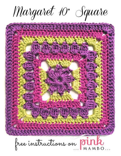 Crochet Square Pattern, Granny Square Projects, Granny Pattern, Crochet Squares Afghan, Crochet Blocks, Granny Square Blanket, Crochet Square Patterns, Granny Squares Pattern, Crochet Motifs