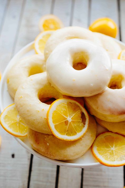 Meyer Lemon Baked Doughnuts | Coley Cooks Cookies Recipes Easy, Desserts Lemon, Meyer Lemon Recipes, Donuts Cake, Recipes With Yeast, Baked Donut, Yummy Bread, Yellow Food, Homestead Kitchen