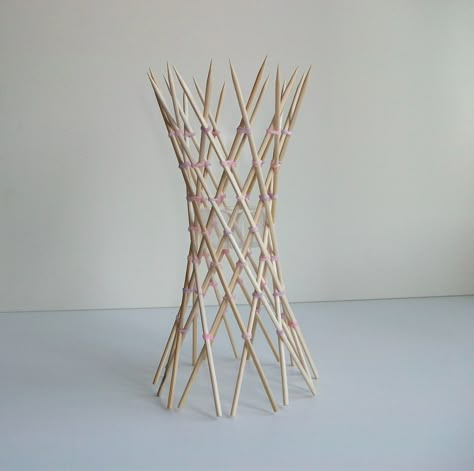 Toothpick Sculpture, Drawing Patterns, Paper Architecture, Bamboo Structure, Bamboo Architecture, Arch Model, Architecture Model Making, Architecture Ideas, Parametric Design