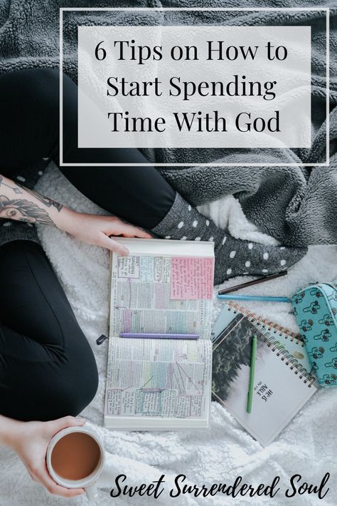 Are you looking to start spending time with God? Here are some tips for having a quiet time with God in the morning or anytime.  Includes a journal. #inthemorning #timewithgod #biblestudy #spendingtimewithgod #tips #quiettime #journal #scriptures #quiet Bible For Beginners Get Started, Beginner Bible Reading, Bible Where To Start Reading, Best Bible Reading Plan, What To Start Reading In The Bible, Best Bible For Beginners, How To Read The Bible In A Year Plan, Guide To Reading The Bible For Beginners, Bible Plan For Beginners