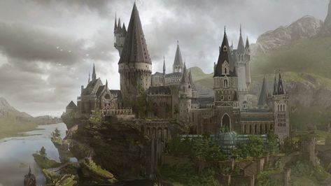 Hp Fanart, Harry Potter Castle, Super Mario Games, North Tower, State Of Play, Hogwarts Legacy, Hogwarts Castle, Film Disney, Environment Design