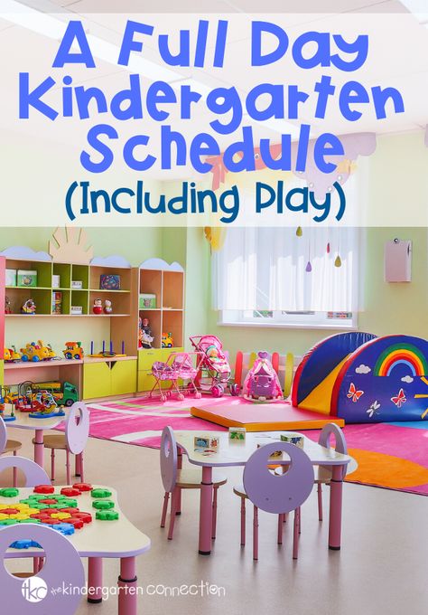 A Full Day Kindergarten Schedule that is filled with learning AND play. I am a huge advocate for play in the classroom. I am very blessed to teach in a place where play is not only supported but a part of every kindergarten classroom daily. This is our full day Kindergarten detailed schedule.    #teacherlife #teacheradvice #playfullearning #kindergartenteacher Ece Kindergarten Activities, Visual Kindergarten Schedule, A Day In Kindergarten, Play In Kindergarten, Kindergarten Play Based Learning, Kindergarten Class Schedule, Playdates Ideas, Kindergarten Daily Schedule, Play Based Learning Kindergarten