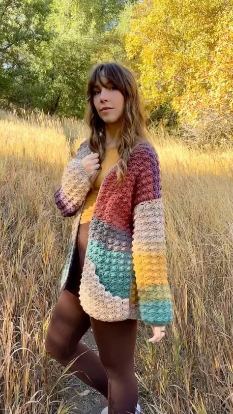 The Zahora Cardigan Crochet Pattern - Evelyn And Peter Crochet Crochet Easy Cardigan, Campfire Cardigan Crochet Pattern, Campfire Cardigan, Crochet Hooded Cardigan, Ruana Pattern, Foundation Half Double Crochet, Pullover Crochet, Woodland Blanket, C2c Crochet Blanket