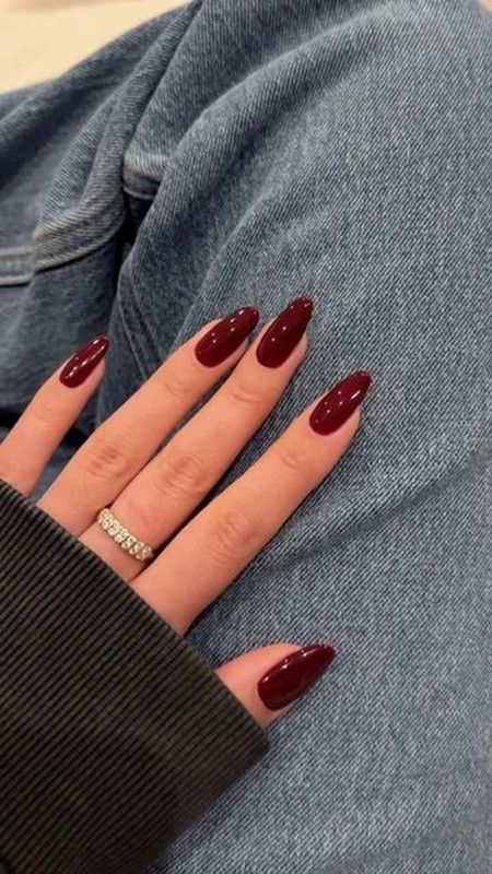 Thanksgiving Nails Coffin Shape, November Nails Oval, Fall Red Nails Designs, Nail Ideas For November, November Almond Nails, Debs Nails, Nail Ideas November, Cute November Nails, Thanksgiving Nails Color