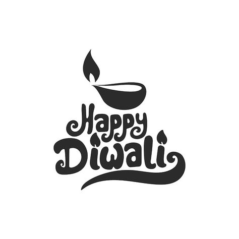 Happy Diwali Logo, Happy Diwali Poster Design, Diwali Typography, Diwali Posters, Diwali Vector, Bride And Groom Silhouette, Diwali Poster, Diya Lamp, Diwali Diya