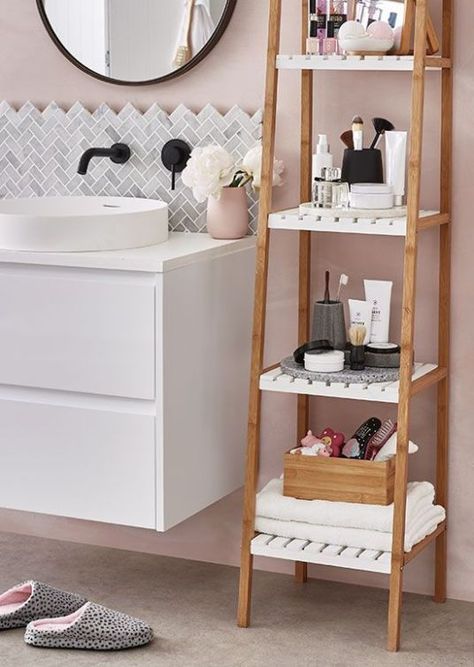 Kmart Bathroom, Drømme Bad, Maximise Storage, Kmart Home, Dorm Storage, Dorm Room Storage, Bathroom Storage Solutions, Bathroom Storage Shelves, Small Bathroom Decor