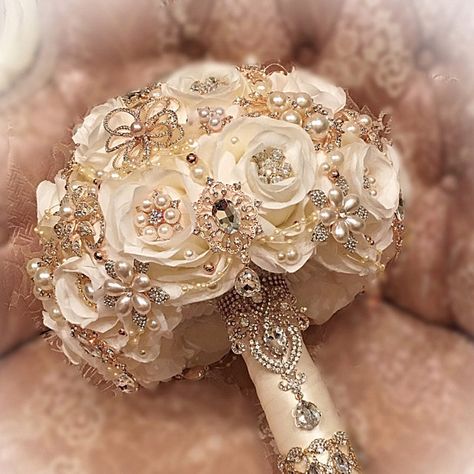 Pink Brooch Bouquet Blush Pink Bridal Brooch Bouquet Silver | Etsy Dresses With Lace Sleeves, Purple Brooch Bouquet, Cascading Brooch Bouquet, Pearl Brooch Bouquet, Rose Gold Brooch Bouquet, Gold Wedding Bouquets, Rose Gold Bouquet, Silk Flower Wedding Bouquet, Pearl Bouquet