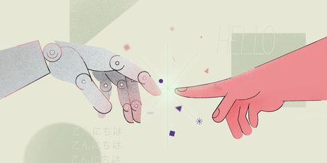 How Human Interaction is Shaping the Future of Technology | by ⚡Hector Ouilhet⚡️ | Google Design | Medium Google Design, Vector Illustration Character, Future Of Technology, Human Computer, Technology Art, Learning To Let Go, Human Interaction, Animation Design, Future Technology