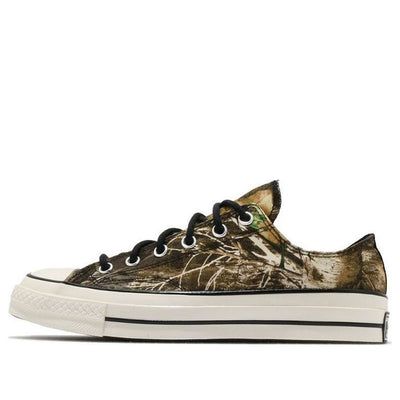 Converse Realtree x Chuck 70 Low 'Edge Camo Print' 168559C (SNKR/Unisex/Low Top/Multicolor/Camouflage) Low Converse Outfit, 2000s Sneakers, Camo Converse, Camp Shoes, Converse Accessories, Chuck 70 Low, High Top Chucks, Camo Shoes, Affordable Shoes