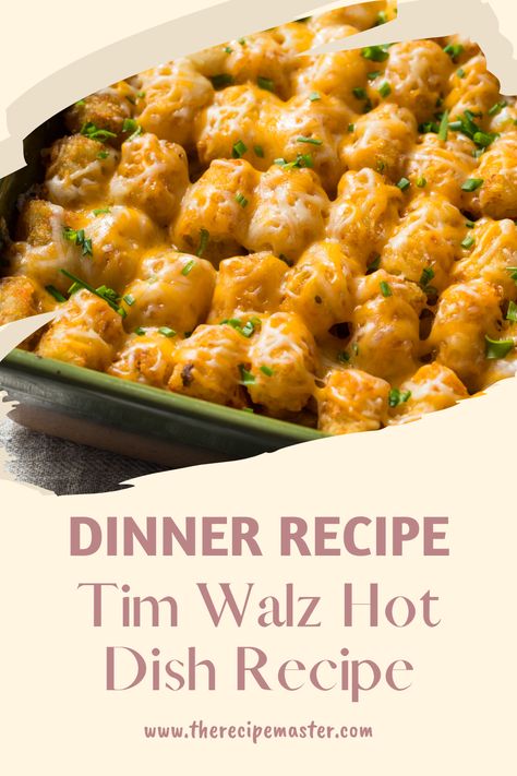 Warm up with the Tim Walz tater tot hot dish recipe! Savory beef, creamy veggies, crispy tater tots, and melted cheese make it a Midwestern must-try!
#HotDish #TaterTotCasserole #MinnesotaRecipes #ComfortFood #EasyDinner #tattertotscasserole Tatter Tots Casserole, Tater Tot Hot Dish, Tots Casserole, Freezer Jam Recipes, Seafood Pasta Recipes, Hot Dish, Cream Of Celery Soup, Tater Tots, Quick Weeknight Meals