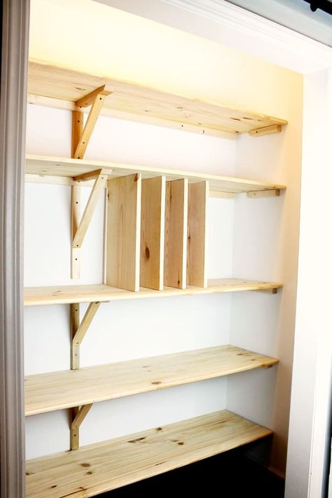 Diy Pantry Shelves, Pantry Redo, Pantry Renovation, Pantry Plans, Pantry Closet Design, Pantry Layout, Diy Pantry Organization, Pantry Room, Custom Pantry