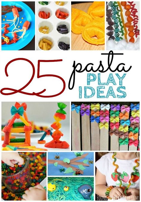 25 Pasta Play Ideas Pinnable Felt Lasagna, Spaghetti Ideas, Play Ideas For Toddlers, Sport Themed Crafts, Macaroni Crafts, Play Ideas For Kids, Pasta Crafts, Strega Nona, Spring Math Activities