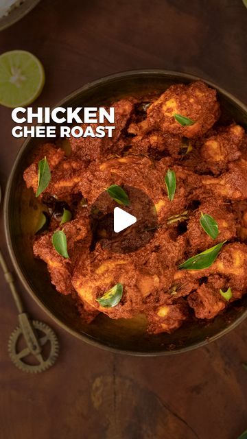 Ghee Roast Chicken Recipe, Chicken Ghee Roast Recipe, Chicken Ghee Roast, Ghee Roast, Marinade Chicken, Desi Khana, Ginger Garlic Paste, Curd Recipe, Cooking Chicken