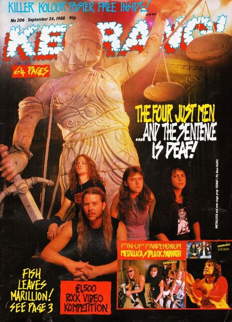 Metallica Magazine, Kerrang Magazine, Metallica Art, Bark At The Moon, Groove Metal, Rock Videos, Roger Taylor, Neon Nights, Metal Magazine