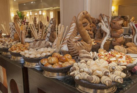 Bread display at a hotel buffet royalty free stock photography Bread Basket Display, Buffet Set Up, Bread Display, Hotel Buffet, Meeting Planning, Buffet Set, Vintage French Country, Bread Roll, Buffet Display