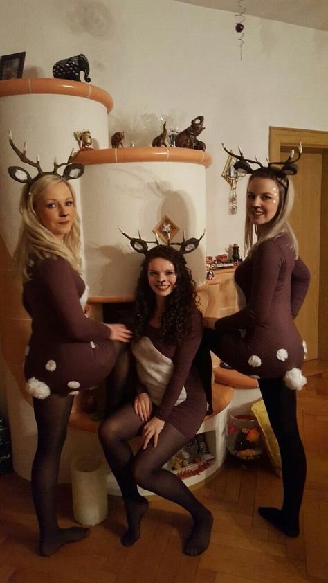 Diy Reindeer Costume, Reindeer Costumes, Christmas Costumes Women, Dear Costume, Reindeer Outfit, Reindeer Costume, Deer Costume, Baby Halloween Outfits, Diy Kostüm