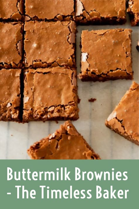 Buttermilk Brownies Recipes, Buttermilk Dessert Recipes, Recipes Using Buttermilk, Buttermilk Brownies, Buttermilk Recipe, Milk Chocolate Brownies, Buttermilk Recipes, Homemade Buttermilk, Vermicelli Noodles