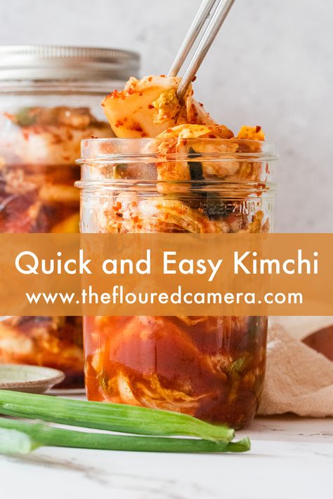 Easy Homemade Kimchi, Fast Kimchi Recipe, Quick And Easy Kimchi Recipe, Homemade Kimchi Recipes Easy, Easy Kimchi Recipe, Traditional Kimchi Recipe, Kimchee Recipe, Traditional Kimchi, Quick Kimchi