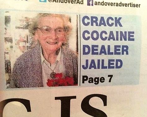 Headline/unrelated photo smoosh-up Bad Grandma, Funny News Headlines, Funny Headlines, Times Newspaper, Evil Geniuses, Design Fails, Funny News, Weird News, Epic Fails Funny