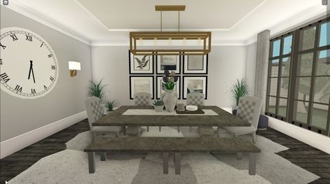 Bloxburg Interior Ideas Dining Room, Roblox Bloxburg Dining Room Ideas Modern, Suburban Dining Room Bloxburg, Bloxberg Dining Room, Bloxburg Dining Room Ideas Realistic, Modern Dining Room Bloxburg, Bloxburg Modern Dining Room, Dining Room Ideas Bloxburg, Bloxburg Dining Room