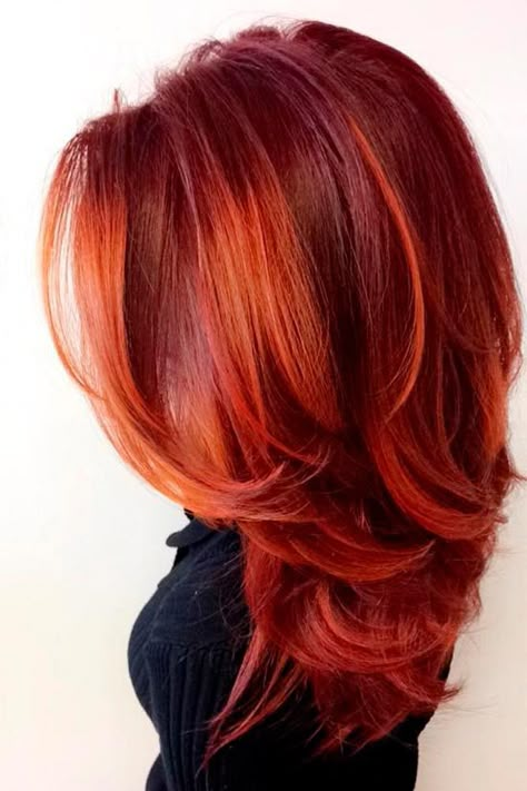 Red Hair With Highlights, Hair Ombre, Hair Color Highlights, Auburn Hair, Easy Hair, Brown Hair With Highlights, Hair Braids, Red Hair Color, Hair Natural