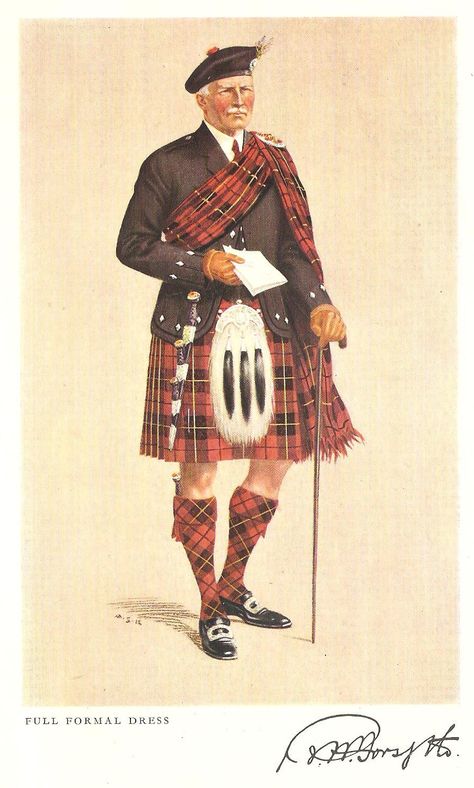 Scottish Cultural Clothing, Scottish Historical Clothing, Scottish Kilt Aesthetic, Vivienne Aesthetic, Scottish Illustration, Scotish Highlanders, Steampunk Restaurant, Traditional Scottish Clothing, Scotland Outfit