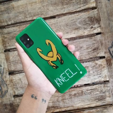 I painted this on my own....I am OBSESSED WITH LOKI 😅 Phone Case Painting, Case Painting, On My Own, Mini Canvas Art, Mini Canvas, Art Stuff, Loki, Painting Ideas, Phone Case