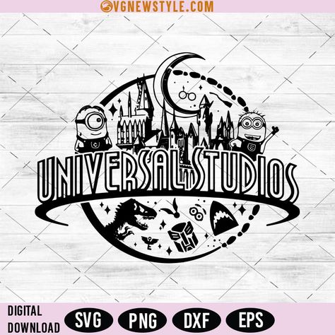 Universal Studios Svg Files Free, Universal Svg, Universal Studios Svg, Bunny Standing, Student Certificates, Disney Universal Studios, Disney Countdown, Universal Studios Singapore, Bullet Journal Paper