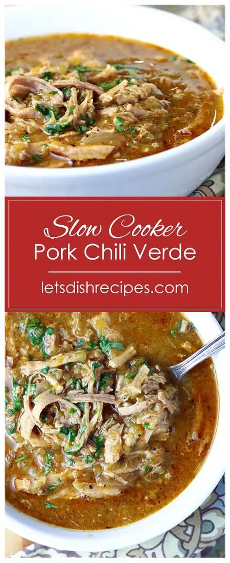 Pork Chili Verde Recipe, Chili Verde Sauce, Slow Cooker Chili Verde, Pork Chili Verde, Pork Verde, Chili Verde Recipe, Chili Pork, Chili Verde Pork, Green Chili Pork