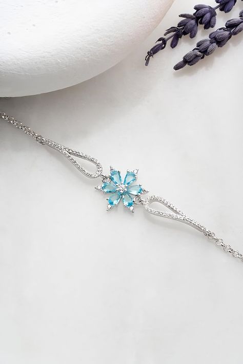 Metal Used: 925 Carat Silver  Weight: 5.00 Gr Figure Width: 1.65 Cm Figure Height: 1.65 Cm Chain Length: 16 Cm + 3 Cm Stone Type: Zircon and Aquamarine Coating: Rhodium Plated  Maintenance: Perfume, Alcohol, It does not darken as long as contact with substances such as cream and bleach is avoided. Packaging: All Products Are Sent in a Gift Box. Stylish Jewelry Accessories, Unique Sterling Silver Jewelry, Girly Bracelets, Pretty Jewelry Necklaces, Aquamarine Bracelet, Magical Jewelry, Wedding Jewelry Bracelets, Fancy Jewellery, Aquamarine Stone