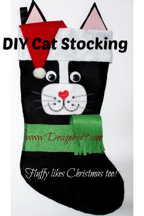 What? Your cat doesn't have a personalized stocking?? Why not? Let's make one. Diy Cat Stocking, Cat Christmas Stocking Pattern, Cat Stocking Pattern, Cat Stocking, Diy Stocking, Cat Christmas Stocking, Diy Porch Decor, Cat Stockings, Personalized Stocking