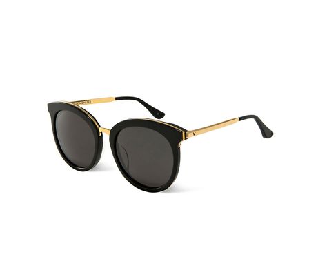 GENTLE MONSTER - LOVESOME ONE 01 GOLD - round black and gold sunglasses Black And Gold Sunglasses, Sunglass Collection, Black Gold Sunglasses, Latest Sunglasses, Fair Food, Digimon Adventure Tri, Gold Shop, Sunglasses Collection, Sports Glasses