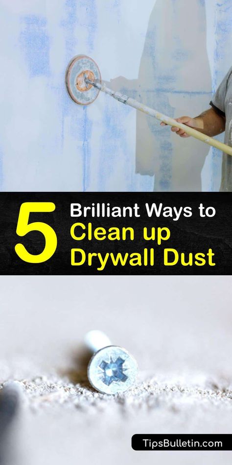 After sanding a joint compound, fine dust particles land on the floor and baseboards. To clean up drywall, utilize a shop vac, damp cloth, and a box fan. After you remodel, vacuuming is one of the best ways to remove dust. #howto #clean #drywall #dust Sand Floor, Sheet Rock, Drywall Mud, Cleaning Wood Floors, Plank Ceiling, Cleaning Advice, Clean Sheets, Diy Cleaning Solution, How Do You Clean