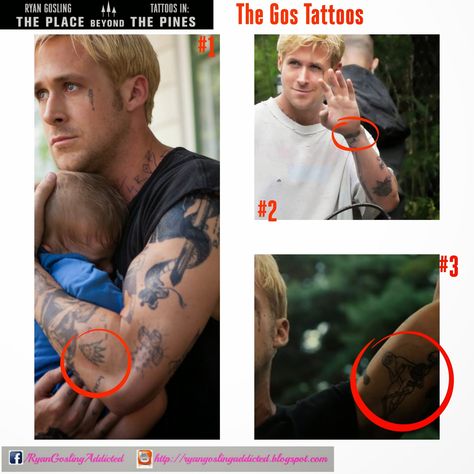 Ryan Gosling Tattoos, Ryan Gossling, Ryan Gosling, Temporary Tattoos, Temporary Tattoo, Blogger, Photo And Video, Tattoos